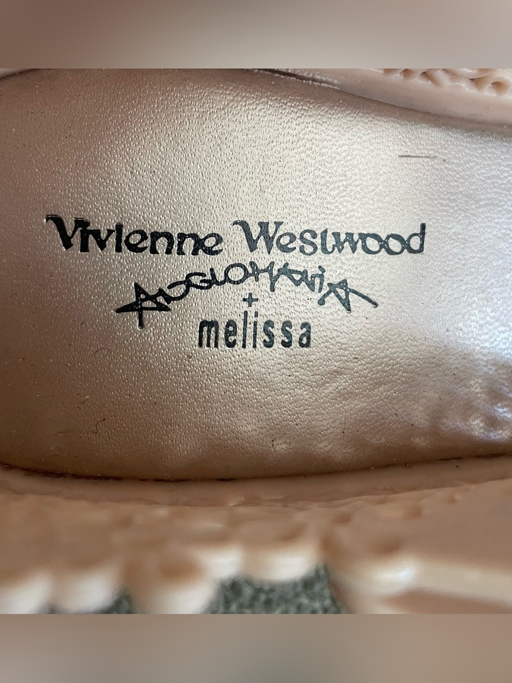 MELISSA + VIVIENNE WESTWOOD Anglomania Women's Blush Pink Wedge Sandals - Picture 11 of 13